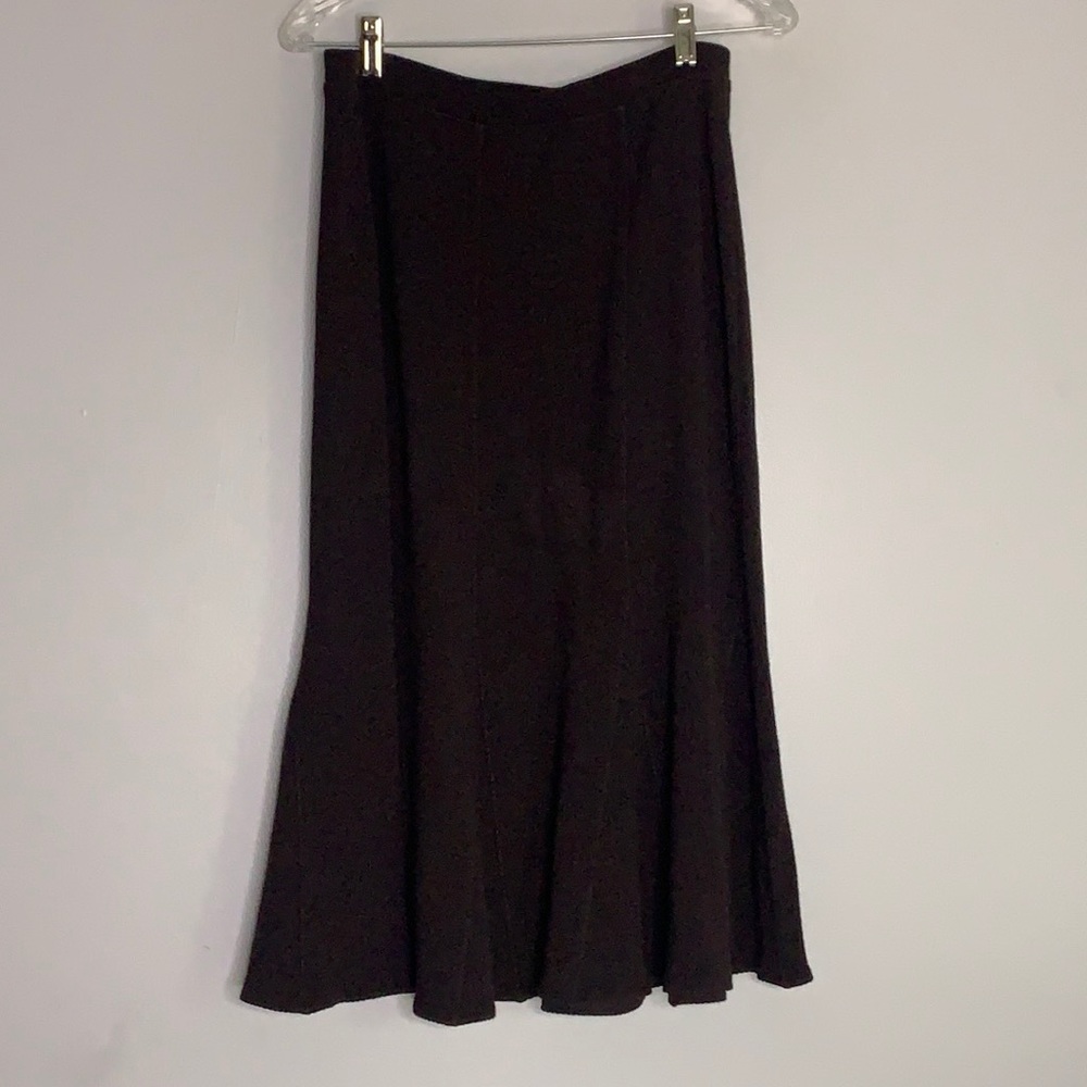 Eileen fisher wool blend brown midi skirt Petite medium women’s classic